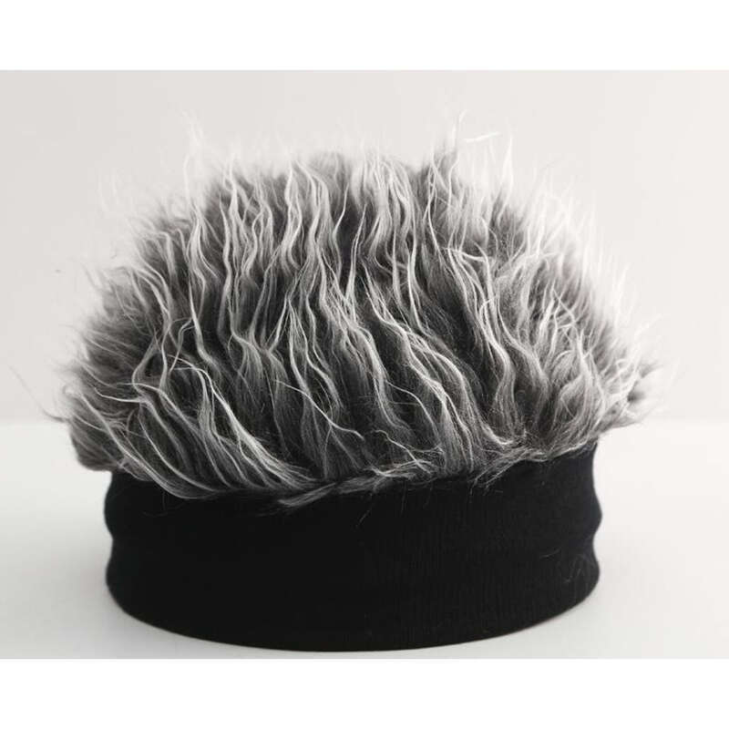 Parrucca monopezzo da uomo Landlord Cap, versione coreana del Plush Street, berretto lavorato a maglia senza visiera_voghion.com