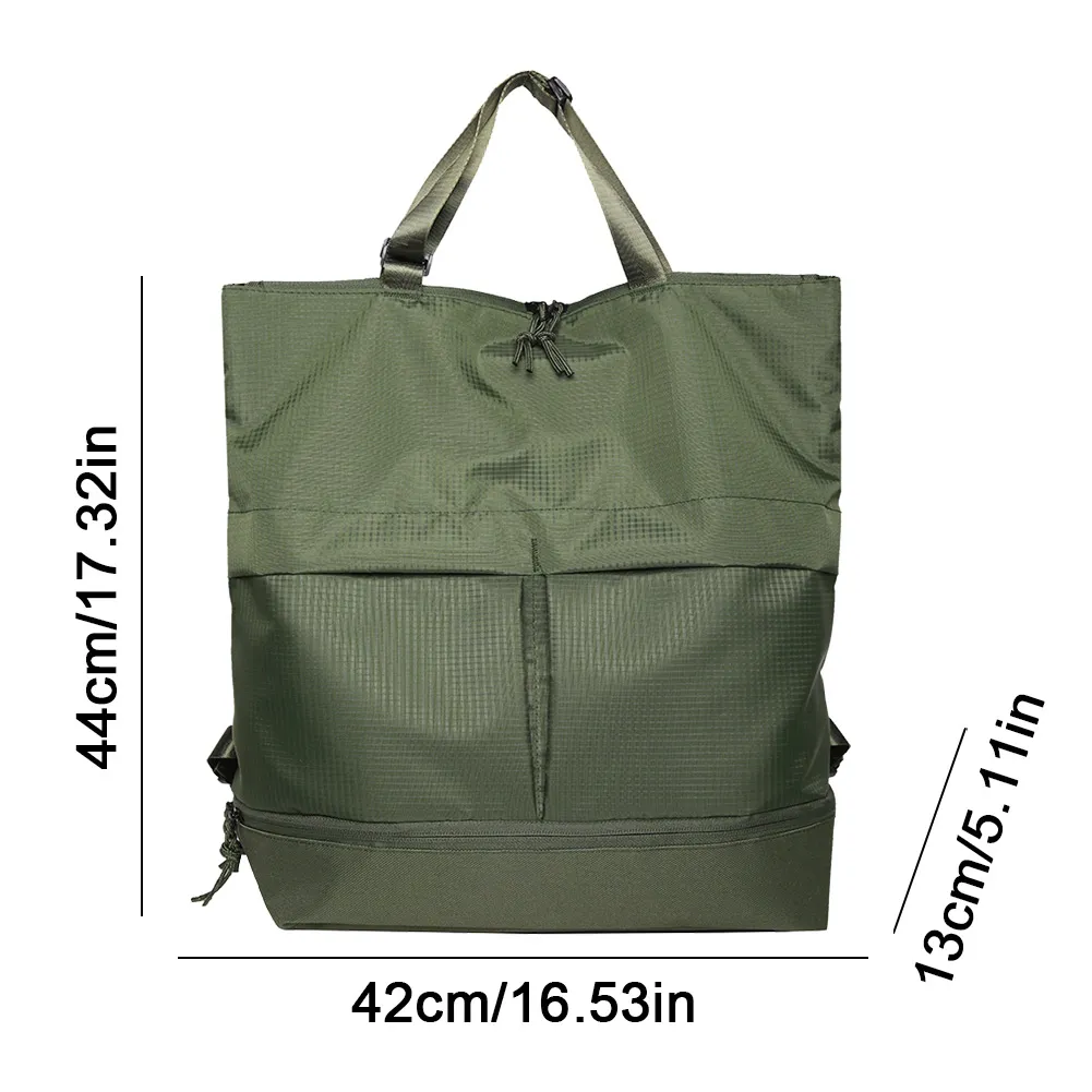 Unisex Travel Backbag Lightweight Women&Men Carry On Backpack Large Capacity Solid Colour Multifunctional Versatile_voghion.com