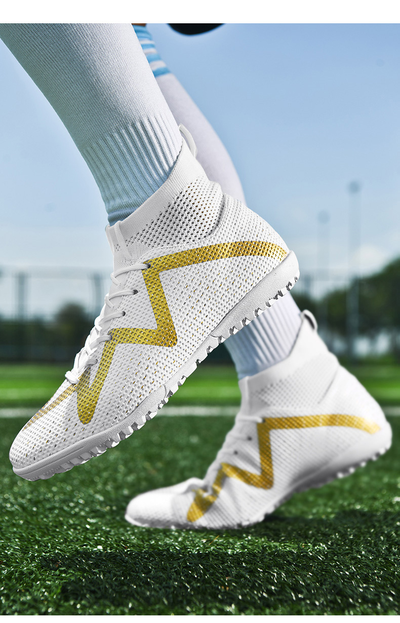 Ultralight Professional Men Long Spikes Ankle Training Football Boots Soccer Cleats Unisex Sports Shoes Non-Slip_voghion.com