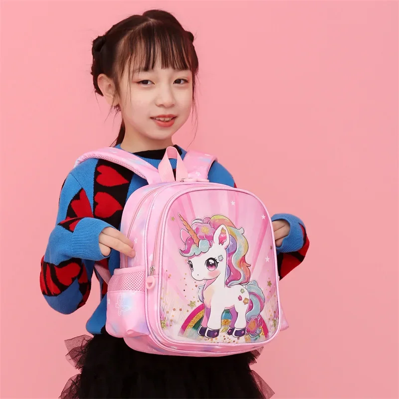 Cartoon Waterproof Children's Bookbags Cute Unicorn Mermaid Girl Backpack New Design School Bag_voghion.com