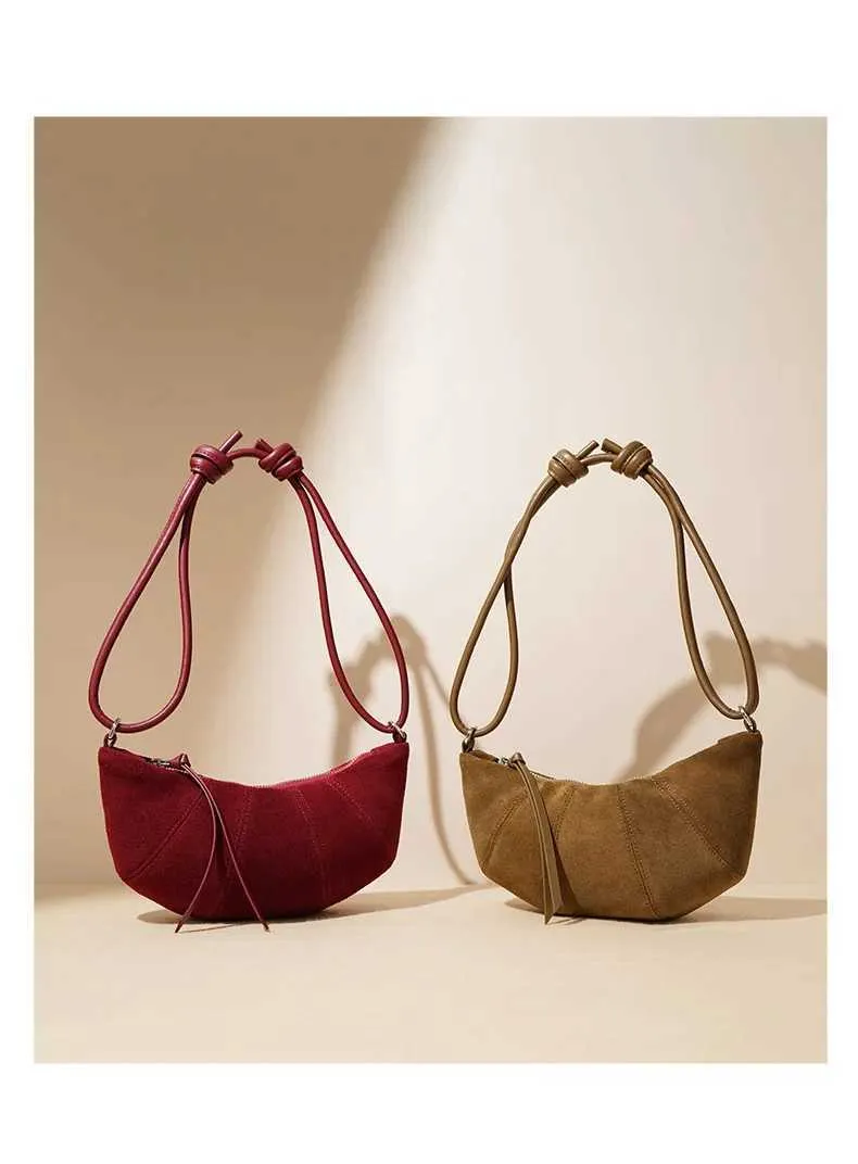 Borsa a spalla croissant da donna - elegante borsa crossbody_voghion.com