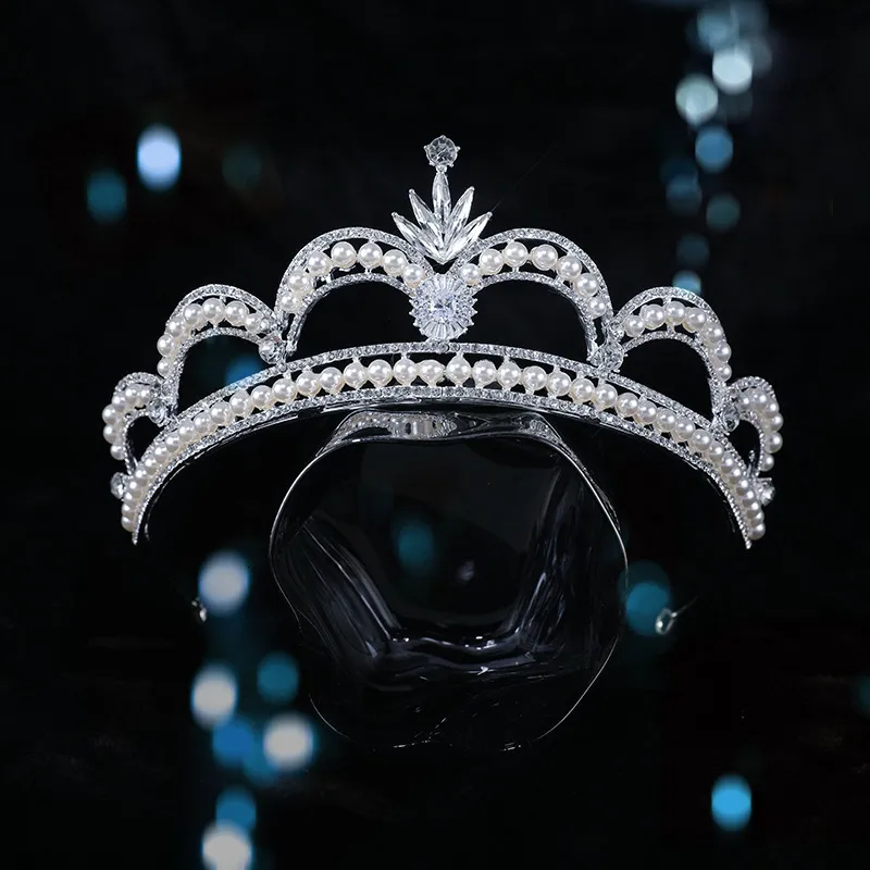 Sieraden Goud Zilver Kleur Barok Vintage Zwart Tiara's En Kronen Parels Kristal Prinses Diademen Bruids Dames Bruiloft_voghion.com