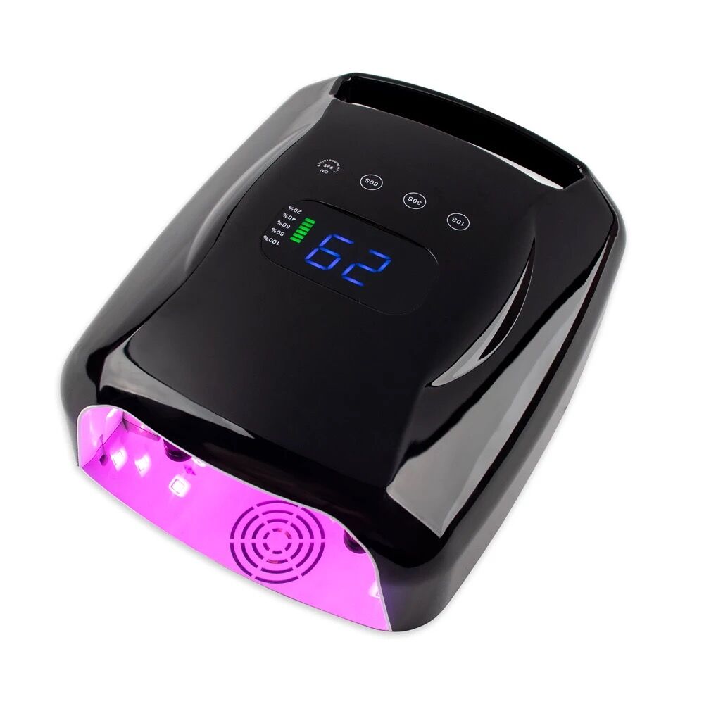 Lampada per unghie a luce rossa ricaricabile 96W Asciugatrice per smalto in gel senza fili Macchina per manicure Luce UV per unghie Lampada LED UV per unghie senza fili_voghion.com