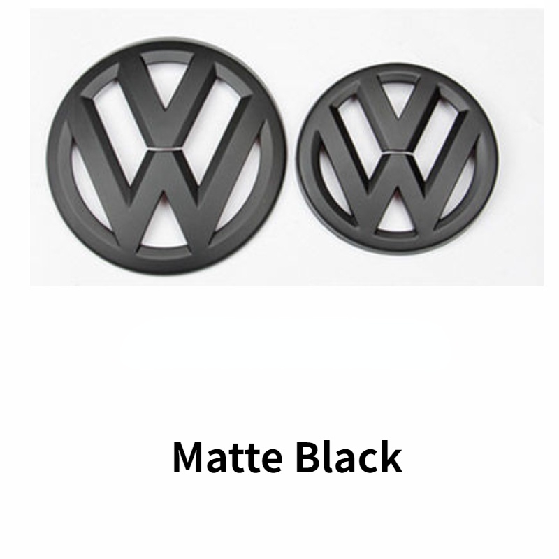 LCX 2 Stück Auto-Frontgrill-Abzeichen, Heckkoffer-Emblem, Deckelabdeckungen, Aufkleber für VW Golf 6 7 7.5 CC Jetta Magotan Santana Tharu_voghion.com