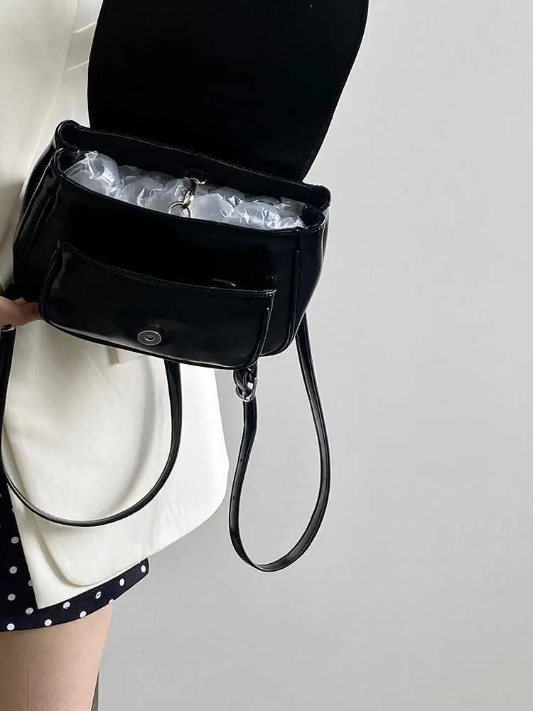 Elegant Black Women's Backpack Shoulder Bag And Handbag Set_voghion.com