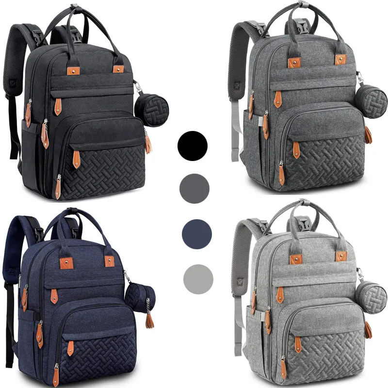 Wickeltasche mit großer Kapazität, Rucksack für Babywindeln, Wickeltaschen, wasserdicht, Reiserucksack, Multifunktionsrucksäcke_voghion.com