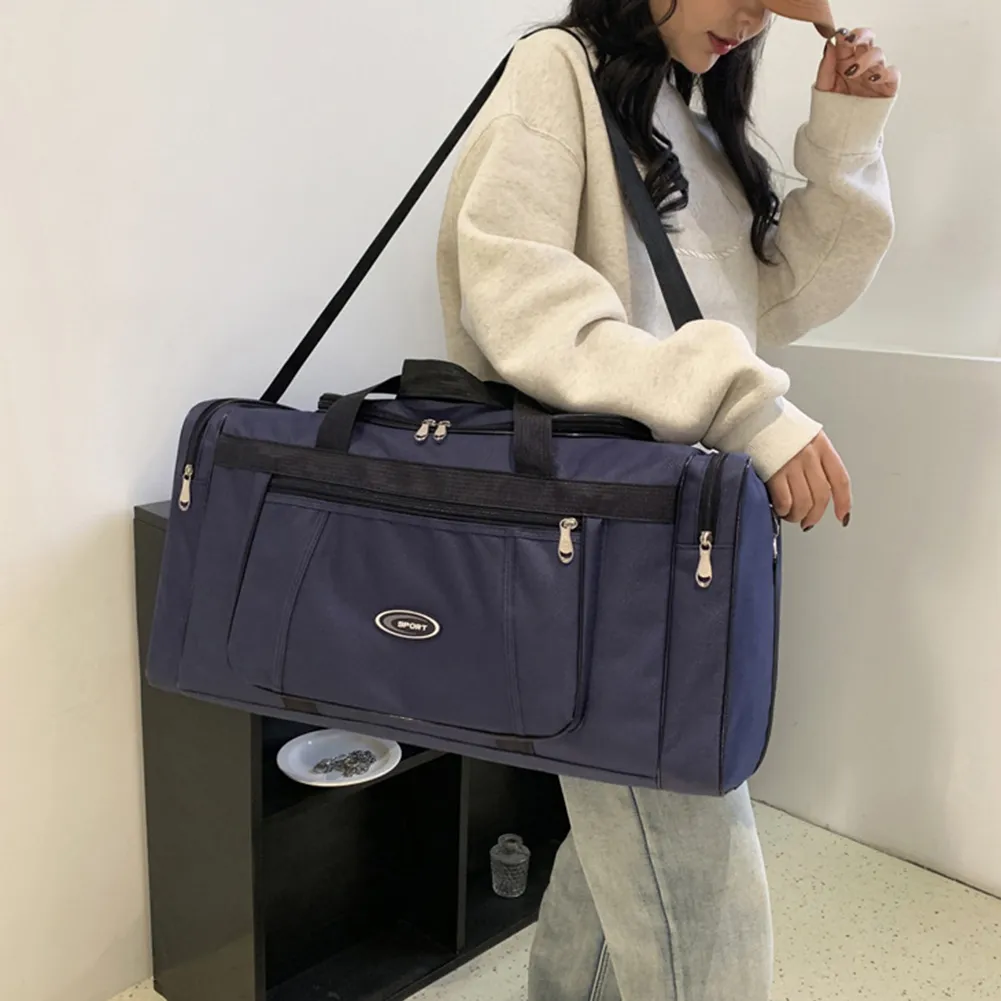 Large Capacity Weekend Oxford Hand Lage Waterproof Portable Unisex Zipper Outdoors Duffle Travel Bag_voghion.com