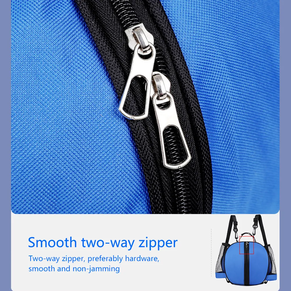 Outdoor Sports Shoulder Soccer Bags Training Equipment Storage Mesh Side Two-way Open Ball Bag Volleyball Basketball_voghion.com