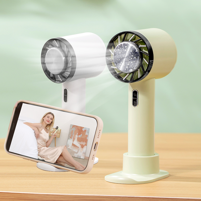 Tragbarer Handventilator, Mini-Handventilator, Luftkühler, für den Außenbereich, Halbleiterkühlung, 2200 mAh Akku, USB wiederaufladbar_voghion.com
