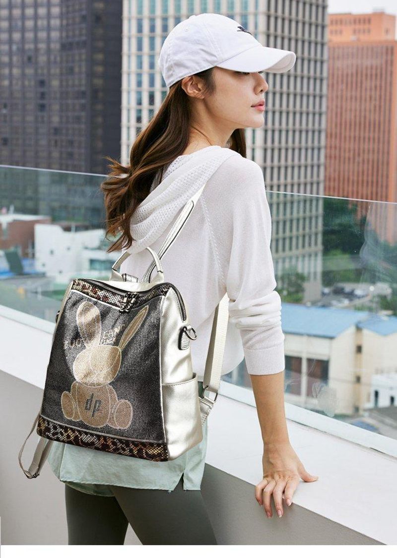 Rhie Women's 2024 Nuovo Zaino Versatile in Pelle di Alta Qualità Grande Capacità Borsa a Tracolla Casual Moda_voghion.com