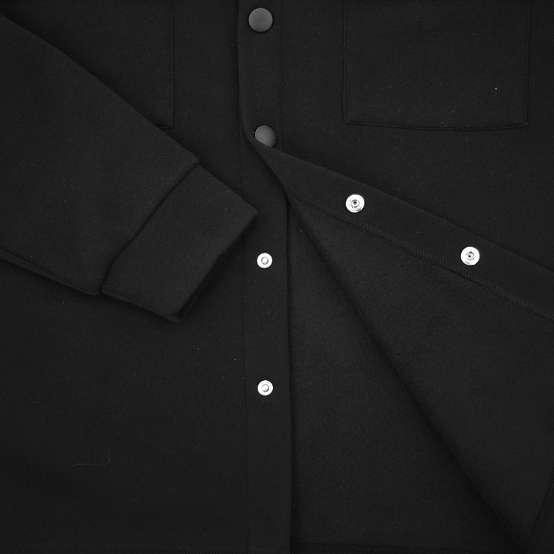 2024 Winter casual men's plush lapel top single breasted solid color slim fit jacket outer_voghion.com