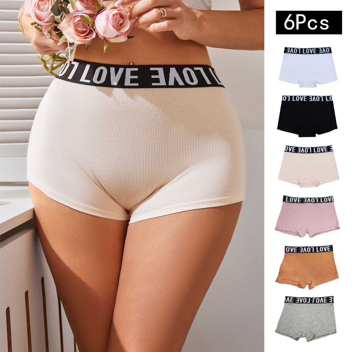 Women’s Breathable Cotton Gusset Hipster Underwear – Seamless, Anti-Rolling & Comfortable Panties For Everyday Wear (S/M/L/XL)
