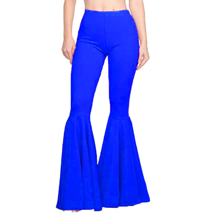 Kadın Deniz Kızı Büyük Yüksek Bel Slim Fit Elastik Günlük Pantolon_voghion.com