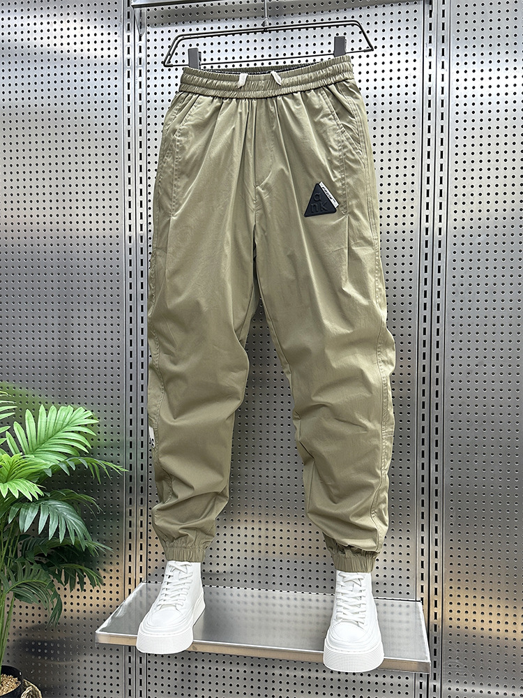 Men's clothing Handsome pants for men, new summer styles, brand, cuffed overalls, versatile, handsome, slim-fitting, 9-point casual pants for men_voghion.com