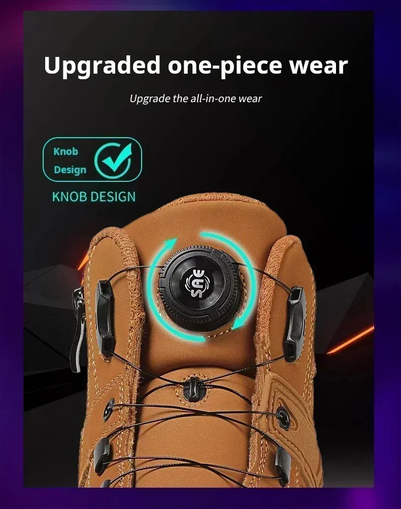 Motorcycle Riding Shoes For Men Black Protective Boots All Season_voghion.com