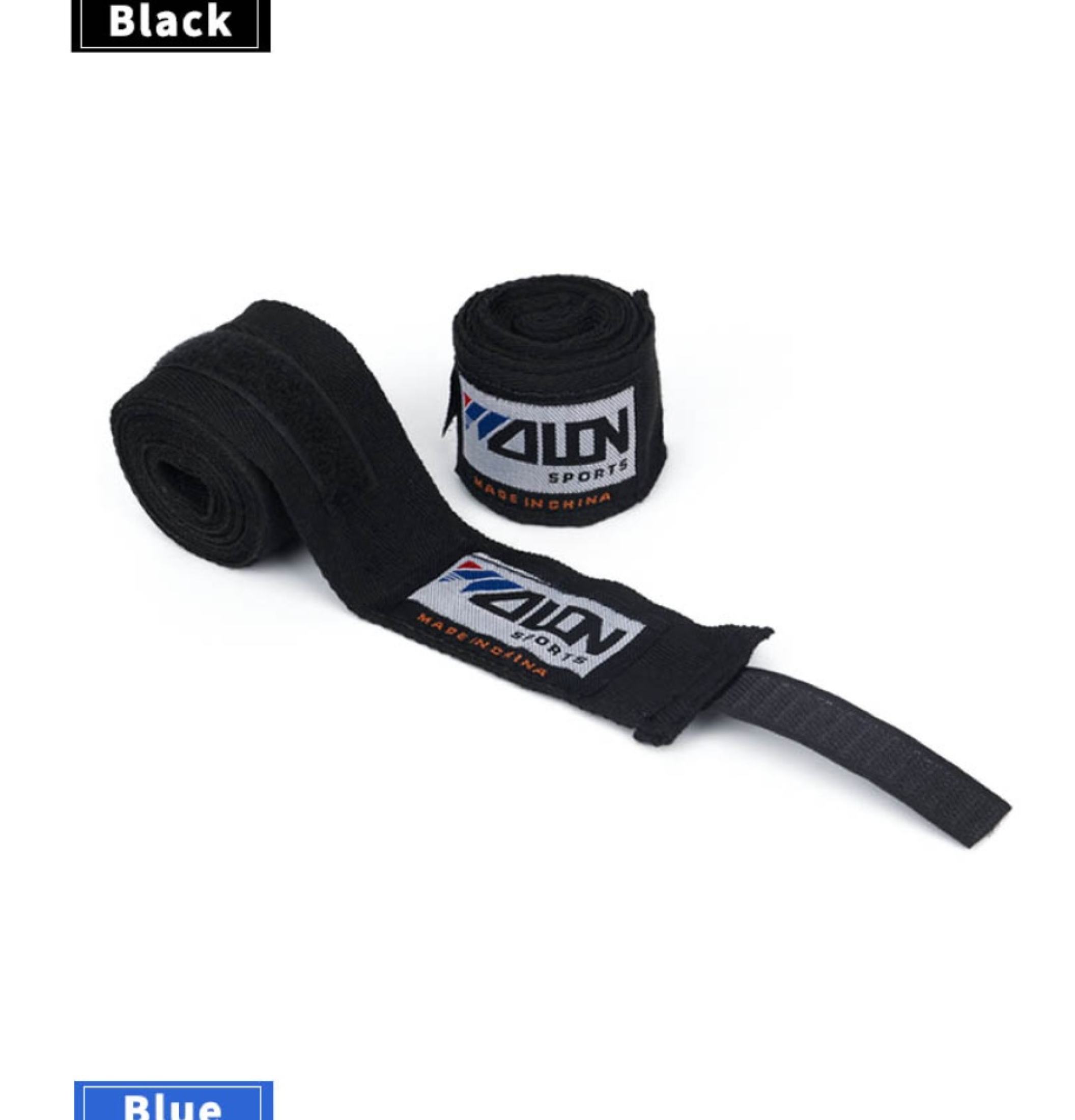 1 paio 5M/3M 100% cotone Bo Strap Bendaggio Velcro Guanti per le mani Bende Sanda Muay Thai MMA Taekwondo_voghion.com