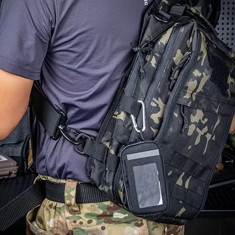 Portachiavi tattico, mini marsupio militare, borsa da tasca EDC, portamonete, porta carte d'identità, portachiavi per auto, marsupio._voghion.com