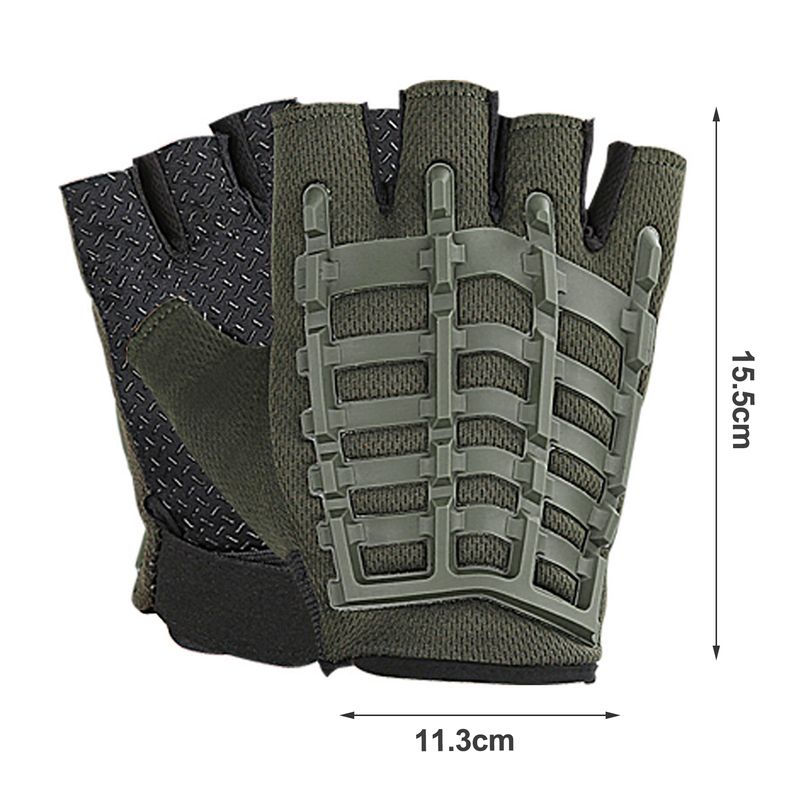 SportLife 1 Paar Fiess Halbfinger-Trainingshandschuhe, atmungsaktiv, Sporthandschuhe mit Handgelenkschutz, Gymnastikhandschuhe_voghion.com