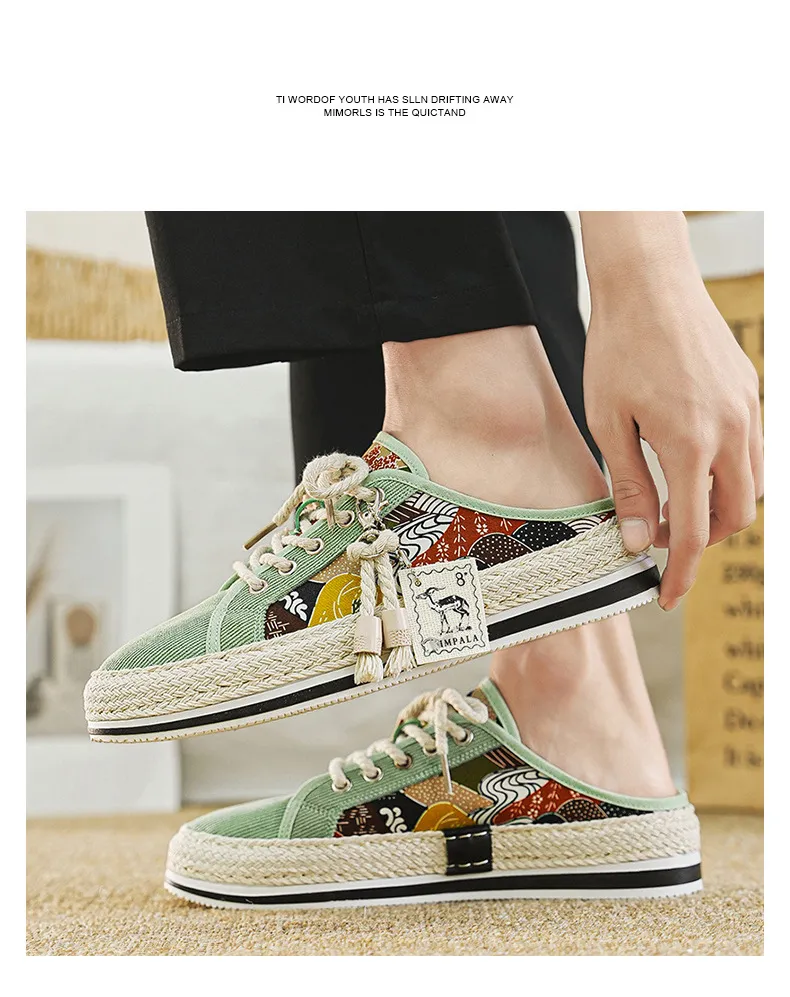 Leichte Canvas Mules Für Herren Als Lässige Sommerschuhe_voghion.com