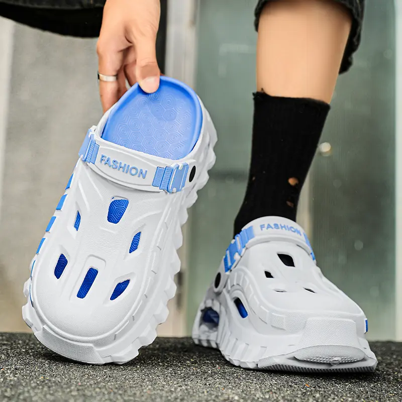 Men's Breathable Hole Sandals For Men Lightweight Beach Slippers_voghion.com