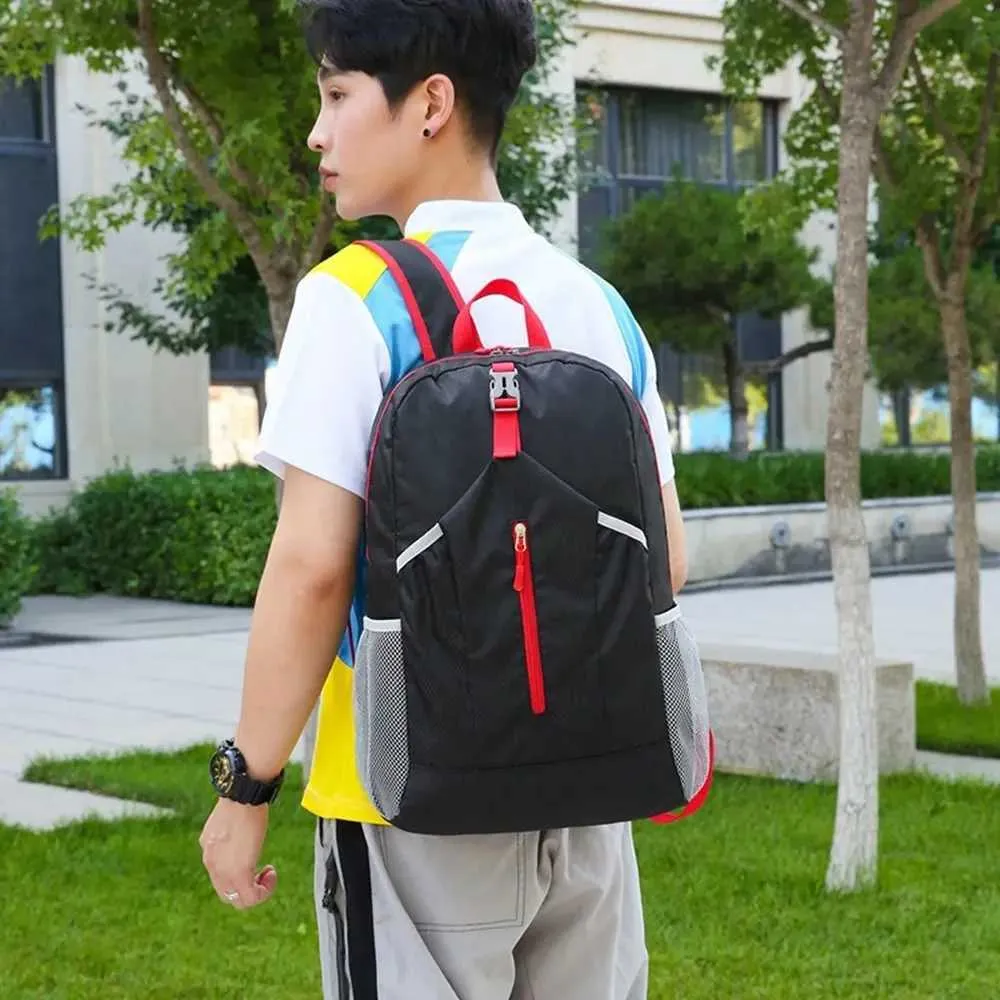 Sac à dos de sport d'extérieur imperméable à l'eau, sac d'alpinisme Oxford de grande capacité, sac de voyage léger et pliable à la mode_voghion.com
