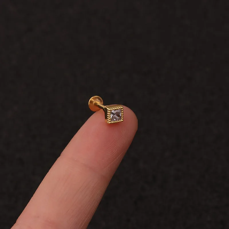 Cz Cartilage Earring wer Crown Heart Moon lat Labret Back Ear Piercing Jewelry Helix Daith Conch Tragus Earrings_voghion.com
