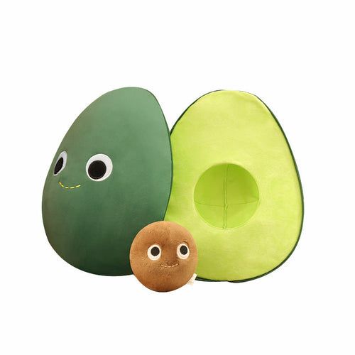 Cute Fruit Avocado Plush Toy Stuffed Doll Cushion_voghion.com