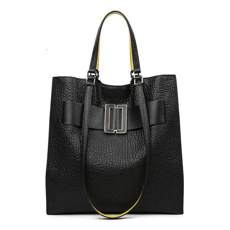 New High End Soft Leather Tote Bag Texture Versatile Large Capacity Women's Handbag Can Be Shouldered_voghion.com