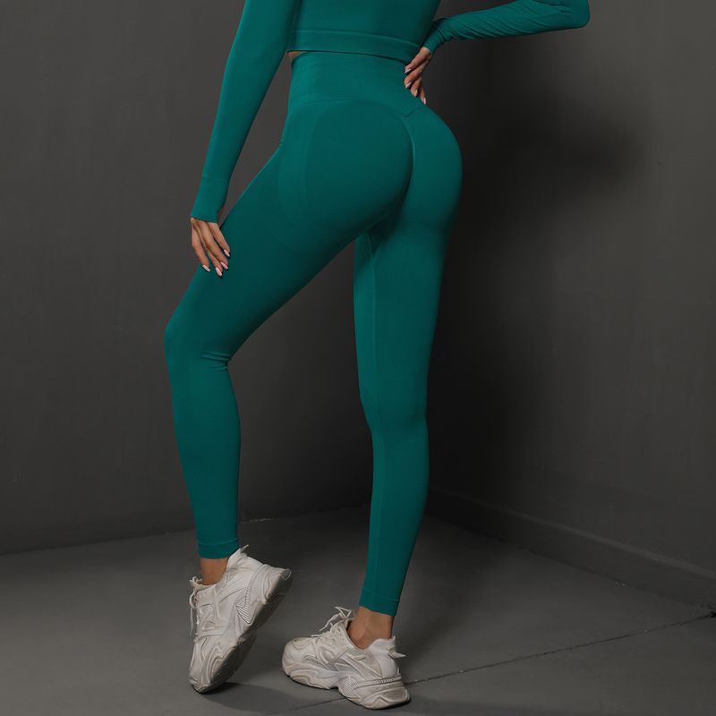 New High Waist Stretch Training With Peach Hips Yoga For Women's Outdoor Running And Fiess Pants_voghion.com