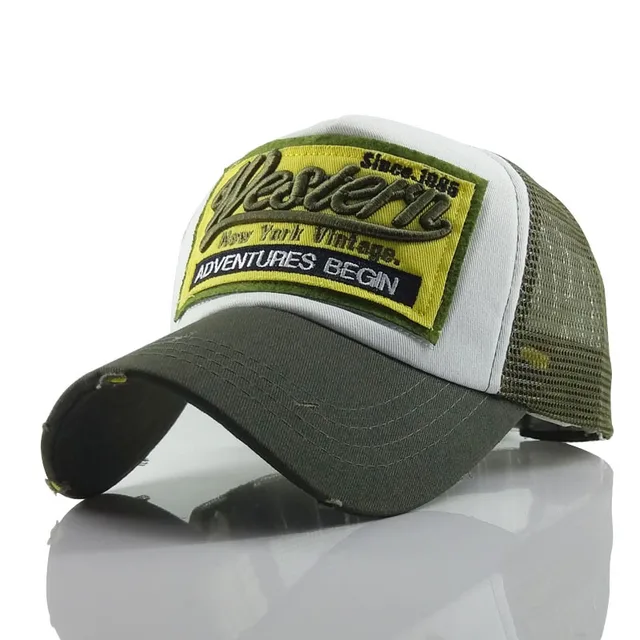 Heißer Verkauf Sommer Mesh Trucker Hut Für Männer Frauen Retro Brief Baseball Kappe Einstellbar Outdoor Sonnenblenden Hip Hop Snapback Motorhaube_voghion.com