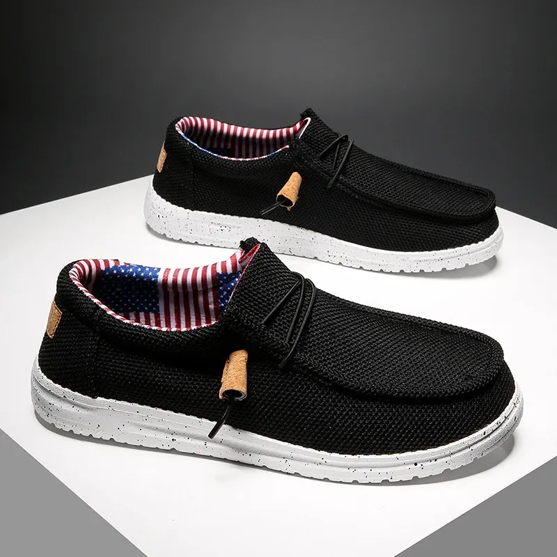 Herren Freizeitschuhe Aus Canvas, Bequeme Slipper Für Den Sommer_voghion.com