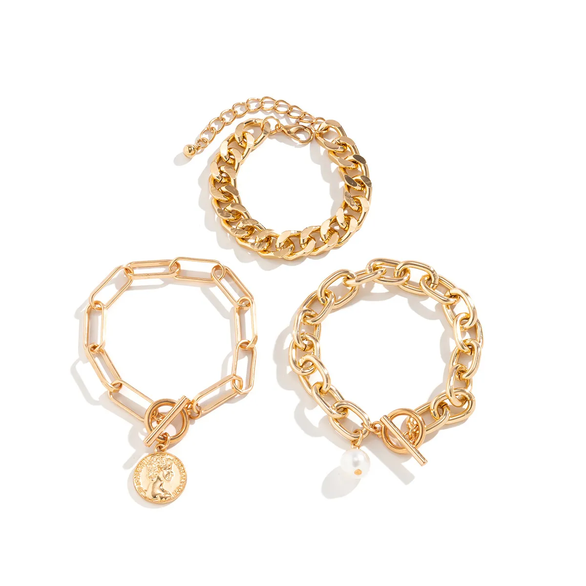 Ledarmbånd Kvinder Unik Perle Armbåndssæt Håndledskæde Stilfuldt Tilbehør Mode Anime Tilpassede Smykker_voghion.com