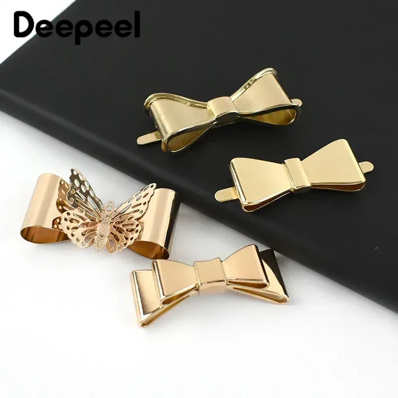 5 pezzi di fibbie in metallo con fiocco per borse, scarpe, abbigliamento, decorazioni, fibbie, fermagli laterali per borse, fai da te, ferramenta di grandi dimensioni, cucito_voghion.com