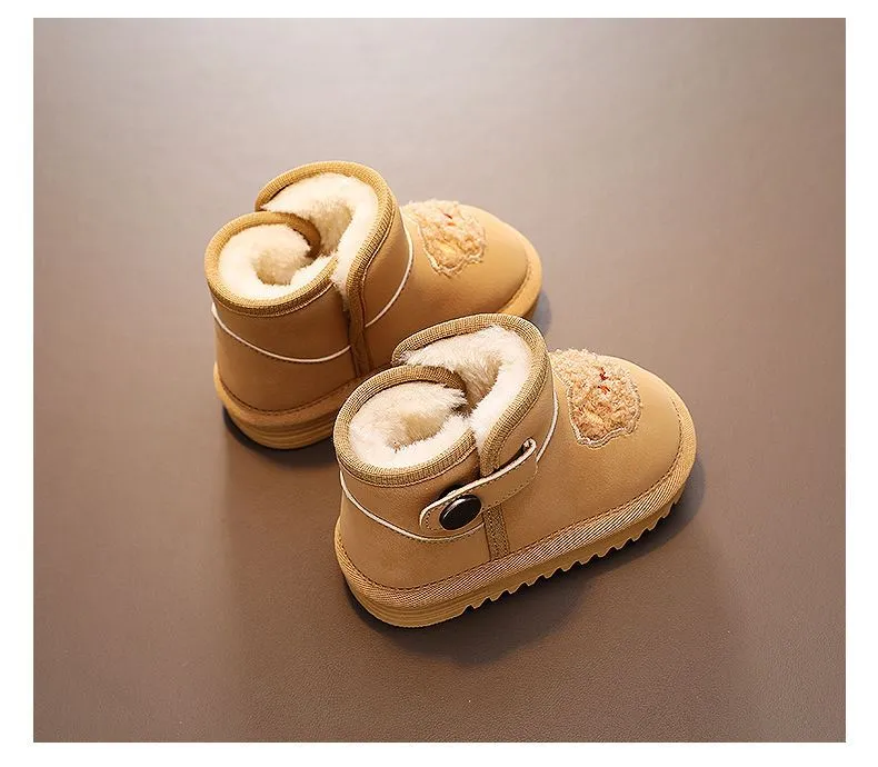 Chaussures d'hiver pour enfants, nouvelles bottes antidérapantes pour bébés, bottes de neige Kidsnest pour garçons et filles, épaisses et chaudes, en peluche, tailles_voghion.com