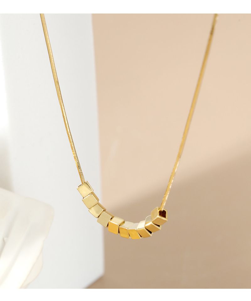 Collana in argento spezzato S Sterg Light Ladies Fashion Niche Joker Clavicle Chain_voghion.com