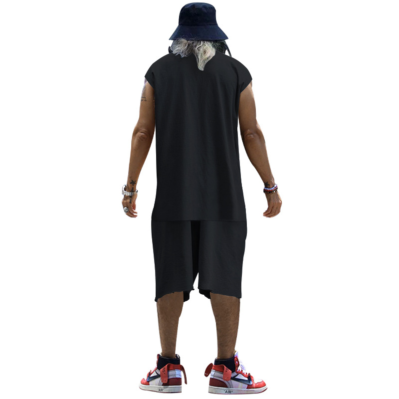 Herren Casual Set Mit T-shirt Und Shorts Sport Freizeit Anzug_voghion.com