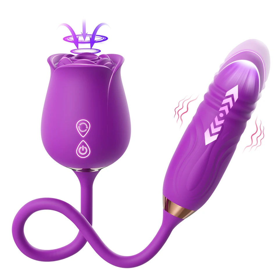 Rose Toy Saug- Und Stoßvibrator Für G-punkt Und Klitoris_voghion.com