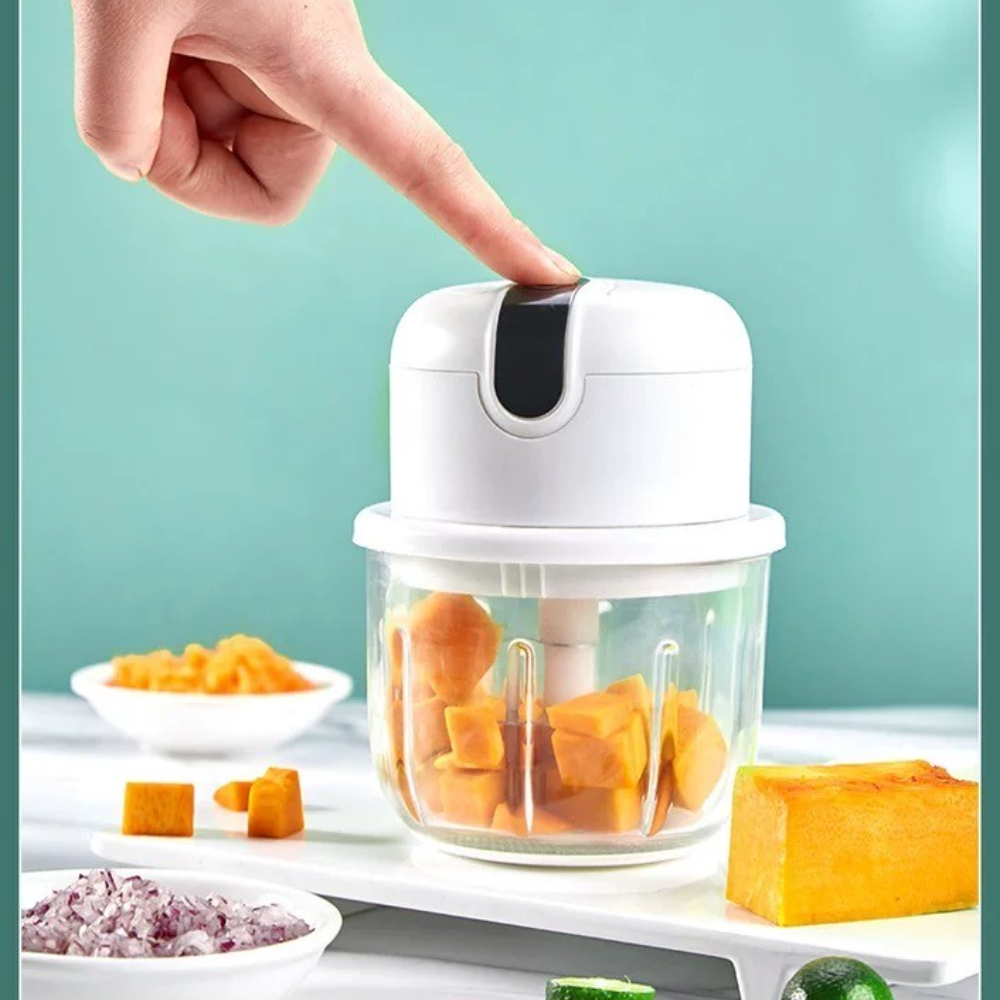 Electric Garlic Masher Portable Chopper Multi-function Meat Grinder Masher Machine Mini Garlic Vegetable Chopper USB Charging_voghion.com