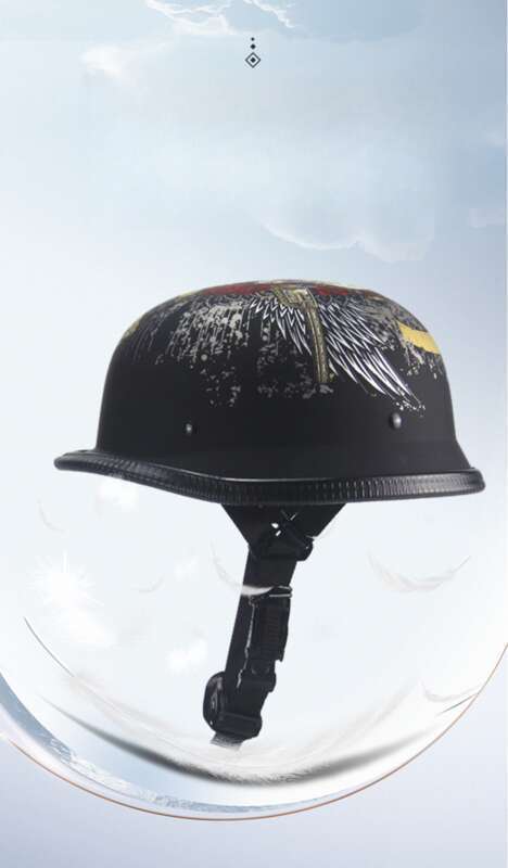 Zhuanya Black Crow Skull Soldier Halled Helm Véier Saisone Elektroauto Trend Hallefdeckung Läffel_voghion.com