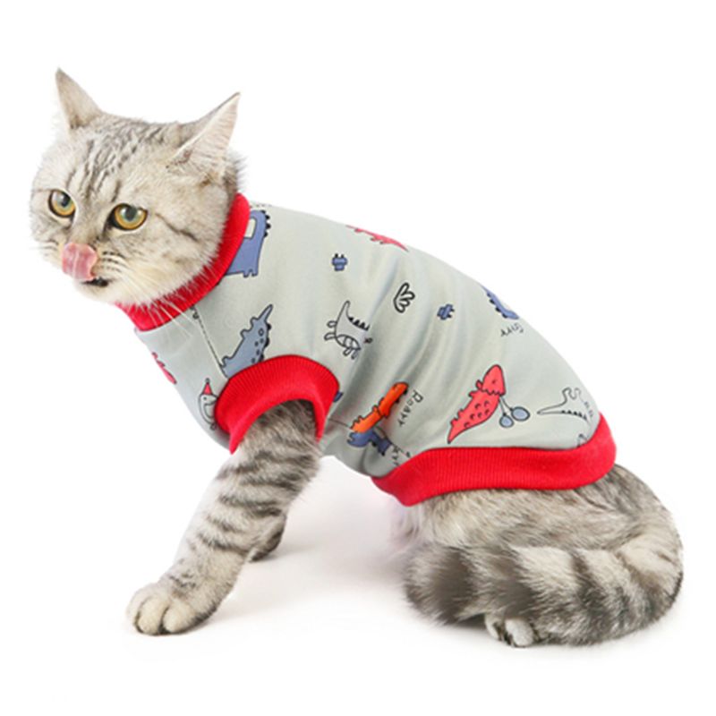 Guangying Herbst-Winter-Pullover für Haustiere, Milchseide, Cartoon-Druck, elastisch, für Hunde und Katzen_voghion.com