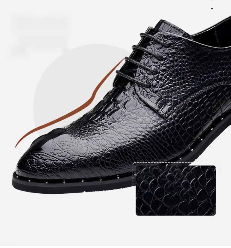 New Four Seasons Business Dress Lace up Casual Versatile Wear resistant Leather Wedding Men's Shoes_voghion.com