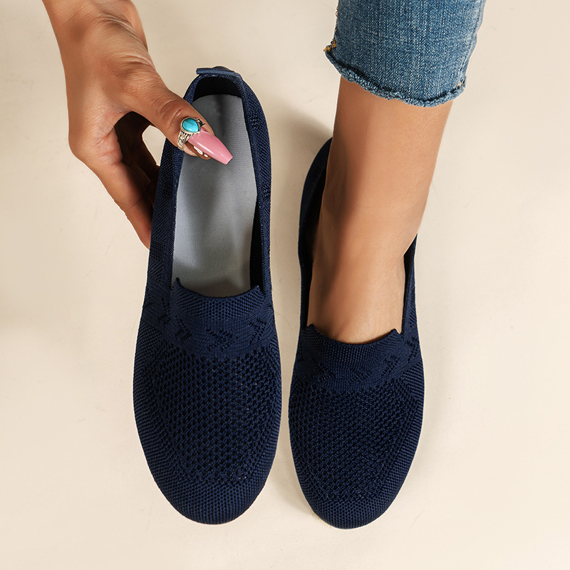 Damen Einzelschuhe Damen Leichte Schnitt Casual Flache Lazy Loafer_voghion.com