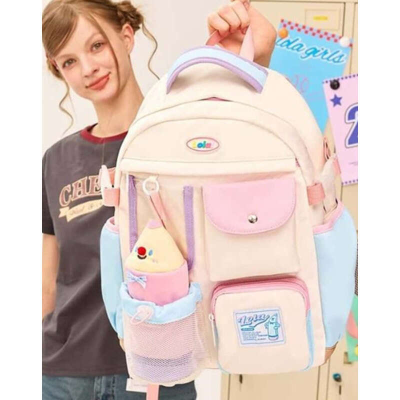 Cute Pencil Holder High School School Large Capacity Travel Backpack_voghion.com