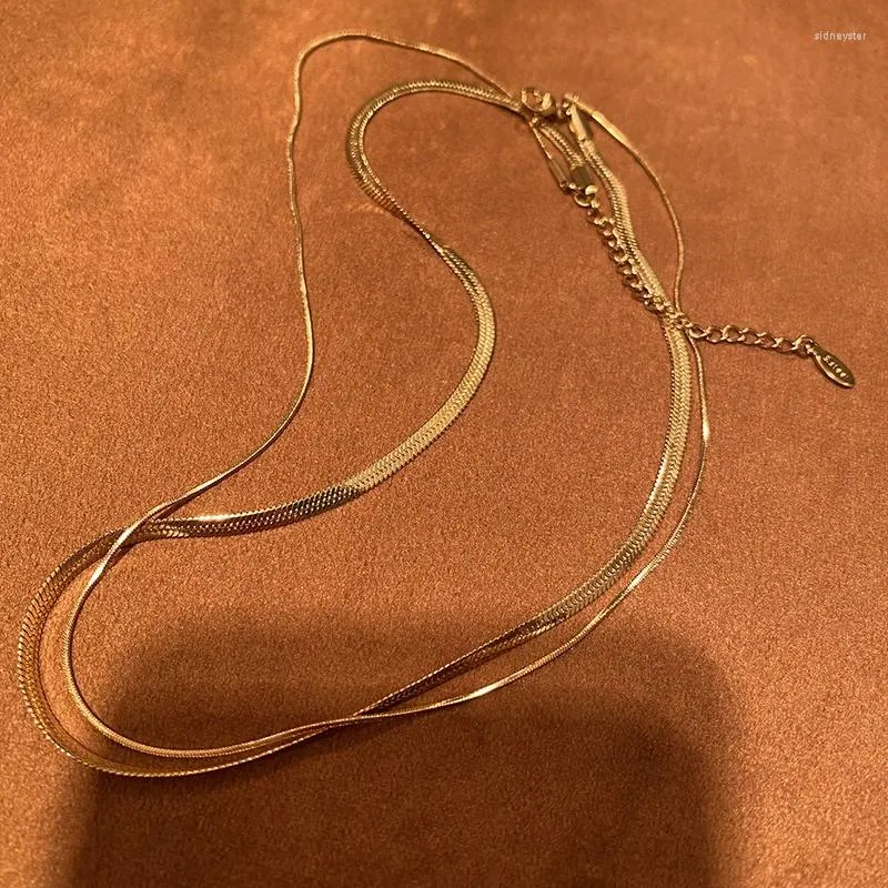 Chains Classical Multilayer Necklace Woman Party Gift Fashion Jewelry_voghion.com