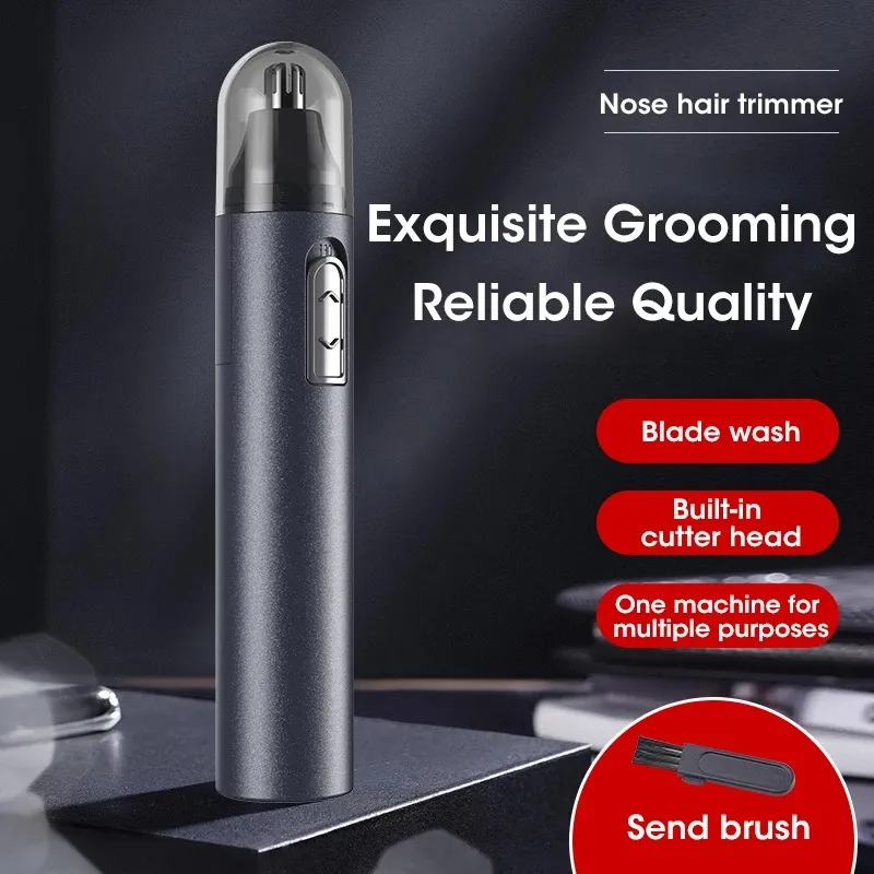 Metal Nose Trimmer - Battery Operated_voghion.com