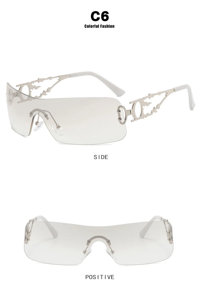 Sunglasses Designer Frameless One Piece Women 2023 Brand Punk Sun Glasses Ladies Y2K Wrap Around Eyewear Goggles_voghion.com