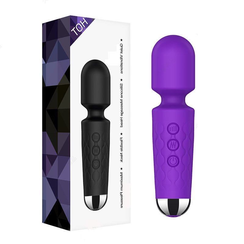 Sex Toys AV Knight Masturbateur féminin 20 fréquences 8 vitesses, vibromasseur à mouvement puissant, bâton de massage_voghion.com