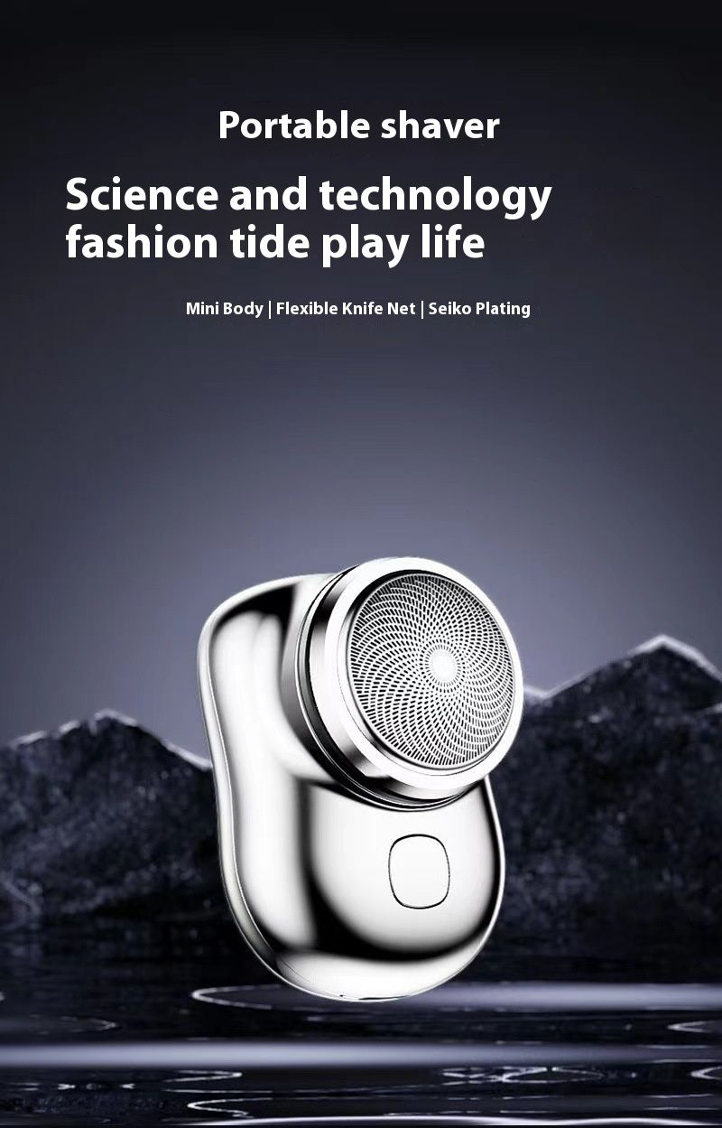 New electric shaver for travel, portable, high-power, powerful men's shaver, mini home use_voghion.com