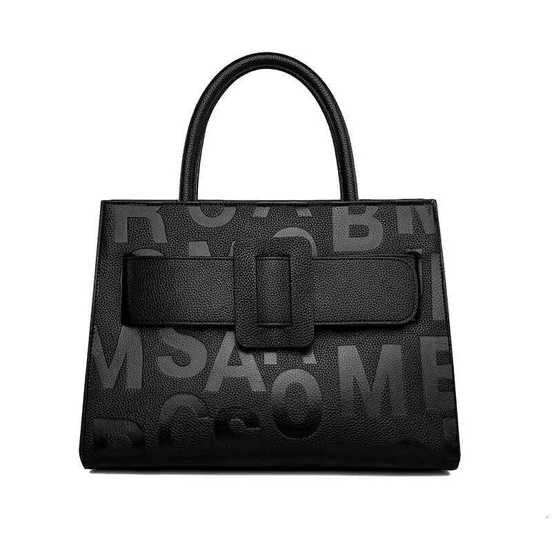 New High-End Large Capacity Tote Bag Fashion Trend Letter Women's Handbag_voghion.com