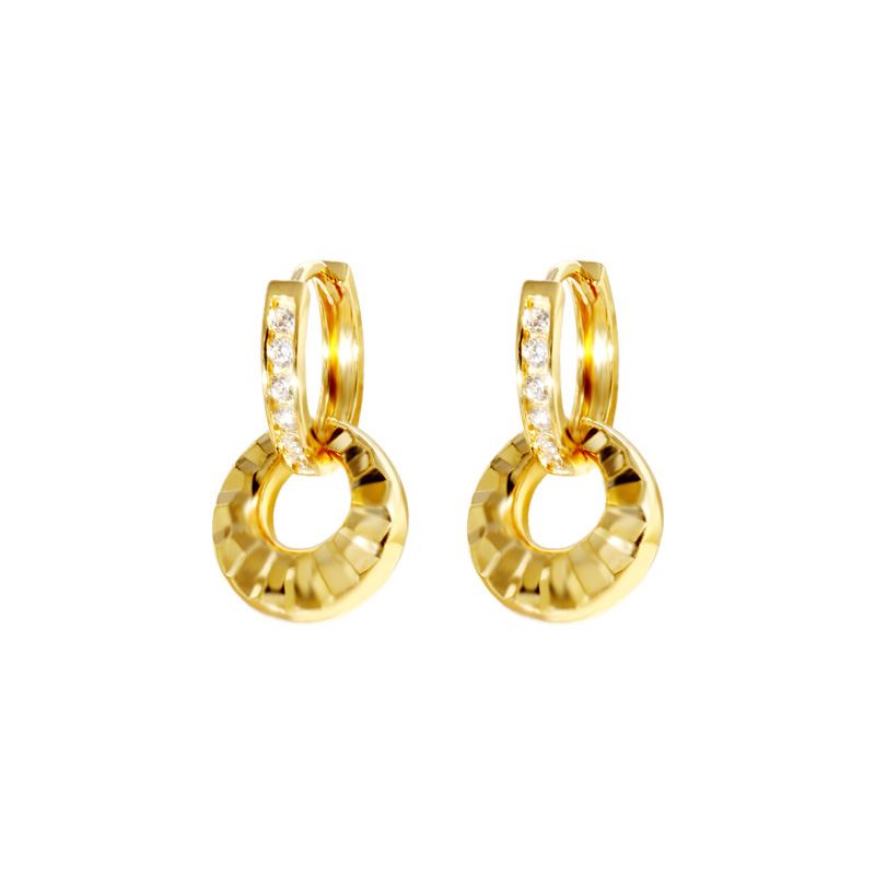Stud Sterg Sier Full Zirkon Cut Gesicht Ohr Schnalle Licht Herbst und Winter Nische Ins Ohrringe Großhandel Frauen High-End_voghion.com
